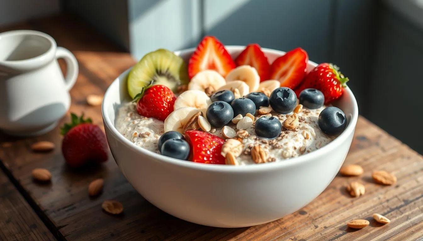 Topping Sehat untuk Oatmeal Diet (c) Ilustrasi AI