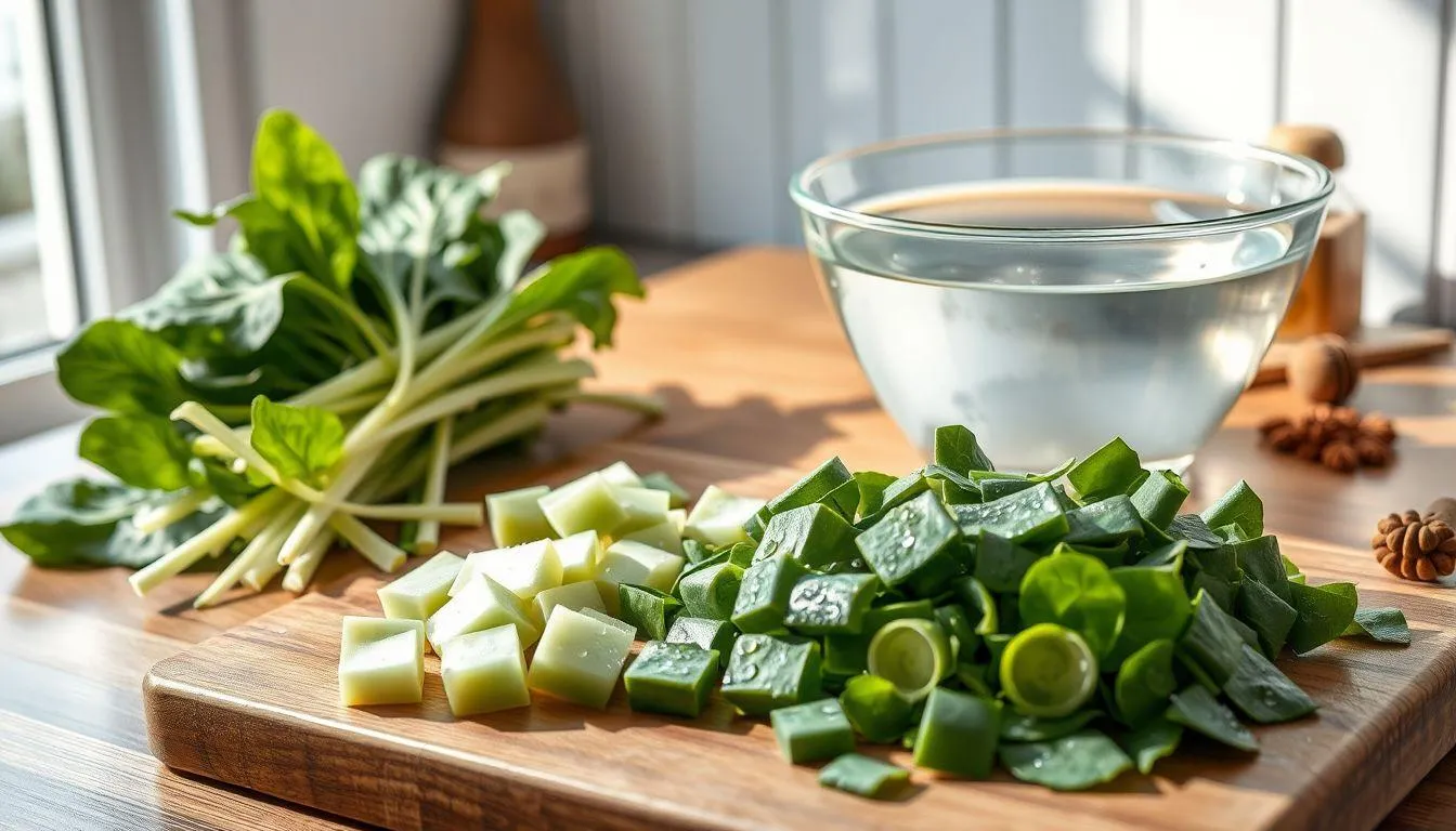 Persiapan Sebelum Memasak Oseng Kangkung (c) Ilustrasi AI