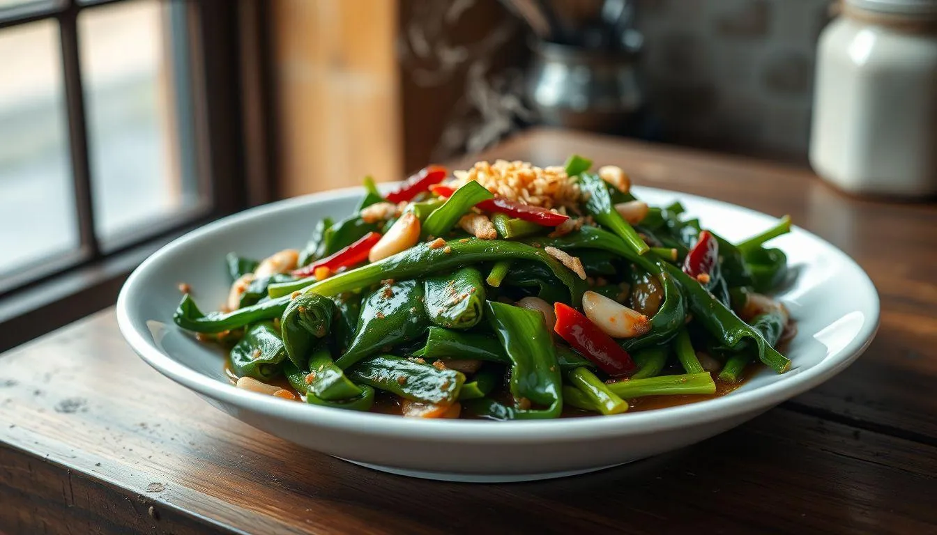 Variasi Resep Oseng Kangkung (c) Ilustrasi AI