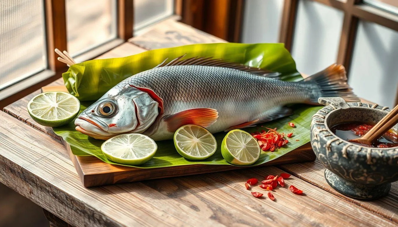 Bahan-Bahan yang Dibutuhkan untuk Membuat Pepes Ikan (c) Ilustrasi AI