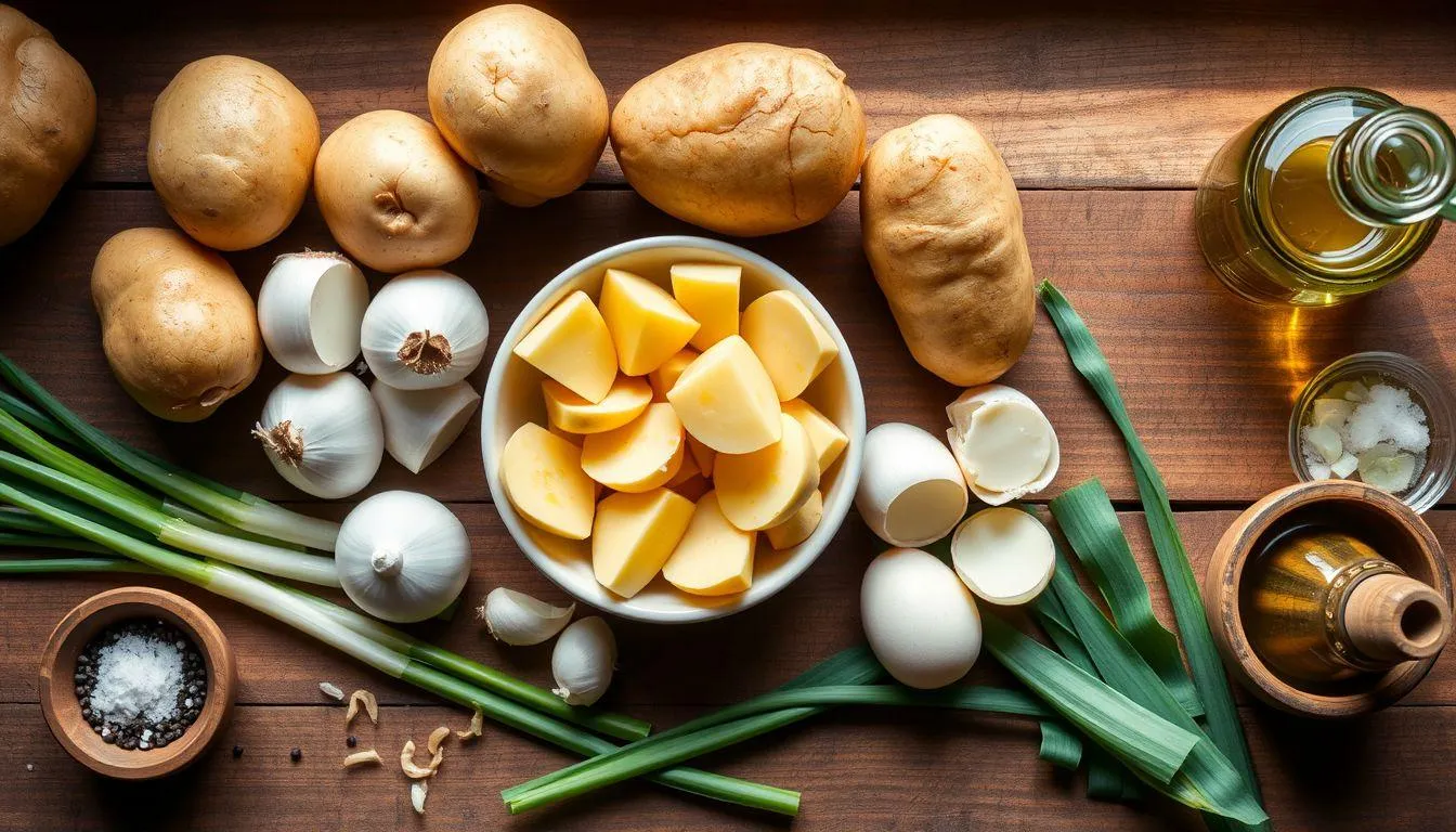 Bahan-Bahan untuk Membuat Perkedel Kentang (c) Ilustrasi AI