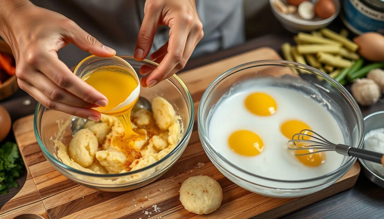 Teknik Membentuk dan Menggoreng Perkedel (c) Ilustrasi AI