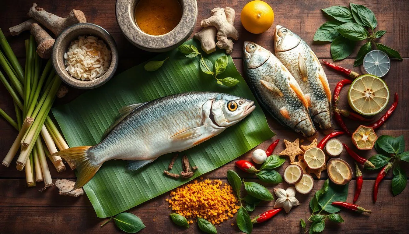 Bahan-Bahan Utama untuk Memasak Pindang (c) Ilustrasi AI