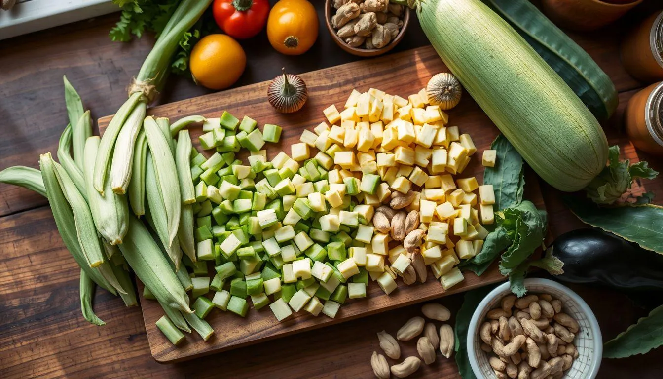 Bahan-Bahan untuk Memasak Sayur Asem (c) Ilustrasi AI