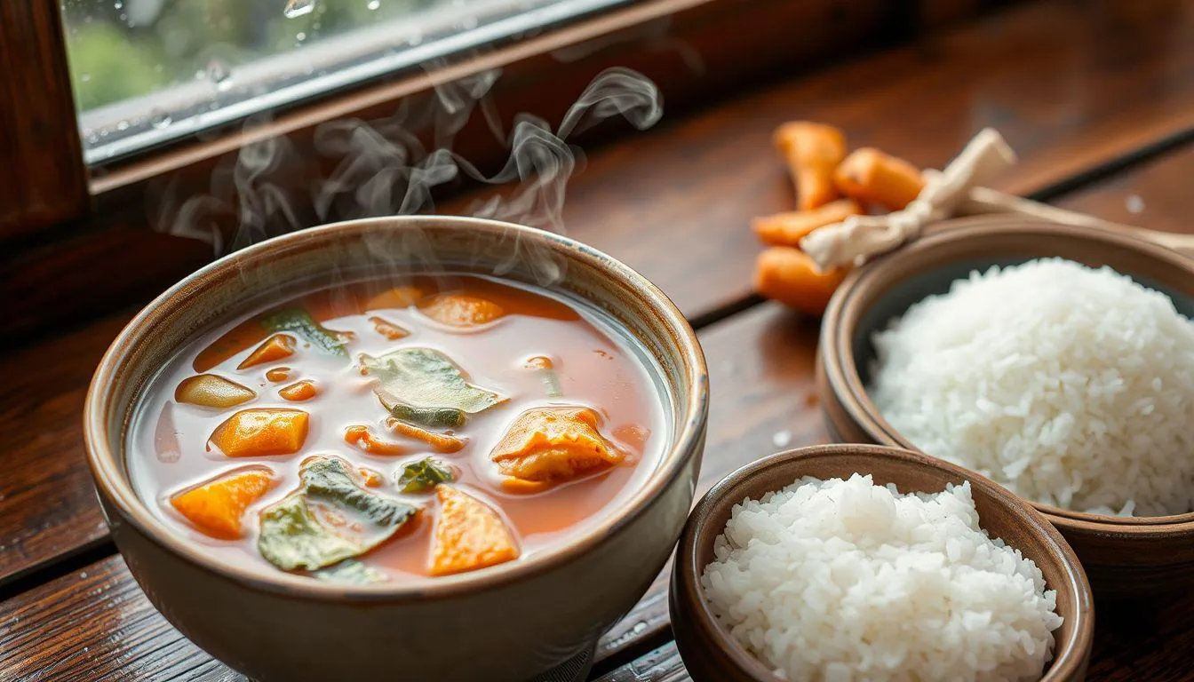 Penyajian dan Pelengkap Sayur Asem (c) Ilustrasi AI