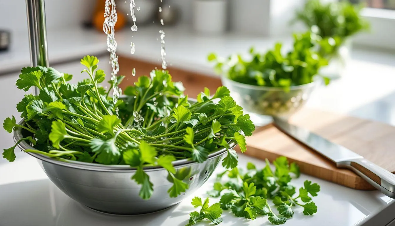 Persiapan Sebelum Memasak Selada Air (c) Ilustrasi AI