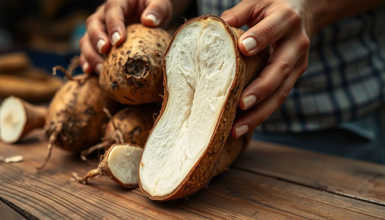 Memilih Singkong Berkualitas untuk Hasil Terbaik (c) Ilustrasi AI