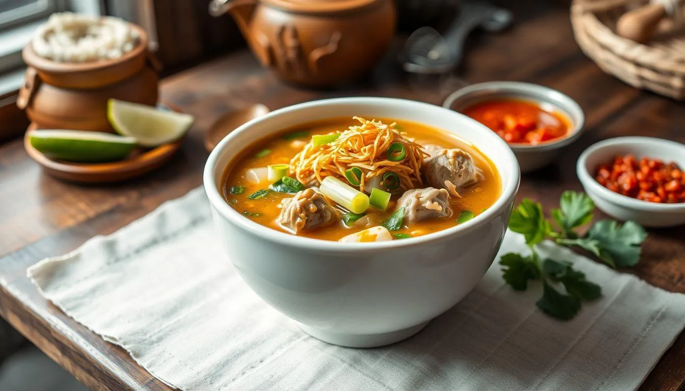 Penyajian dan Penyimpanan Sop Ayam (c) Ilustrasi AI