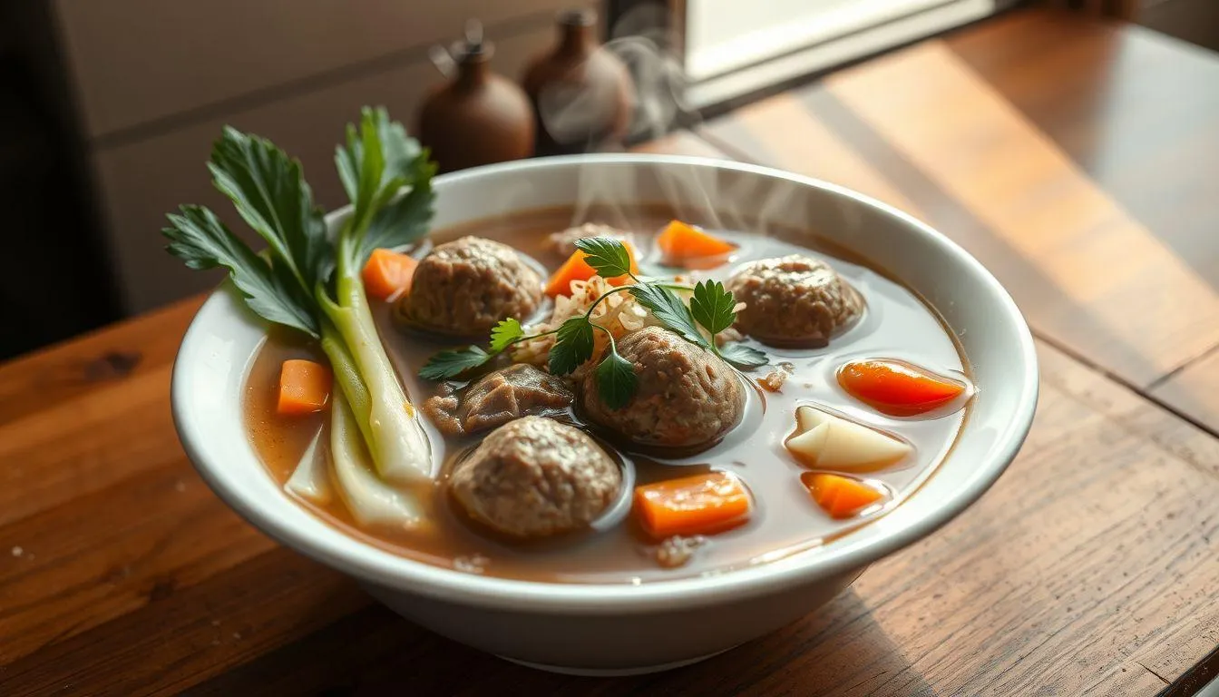 Variasi Resep Sop Bakso yang Bisa Dicoba (c) Ilustrasi AI