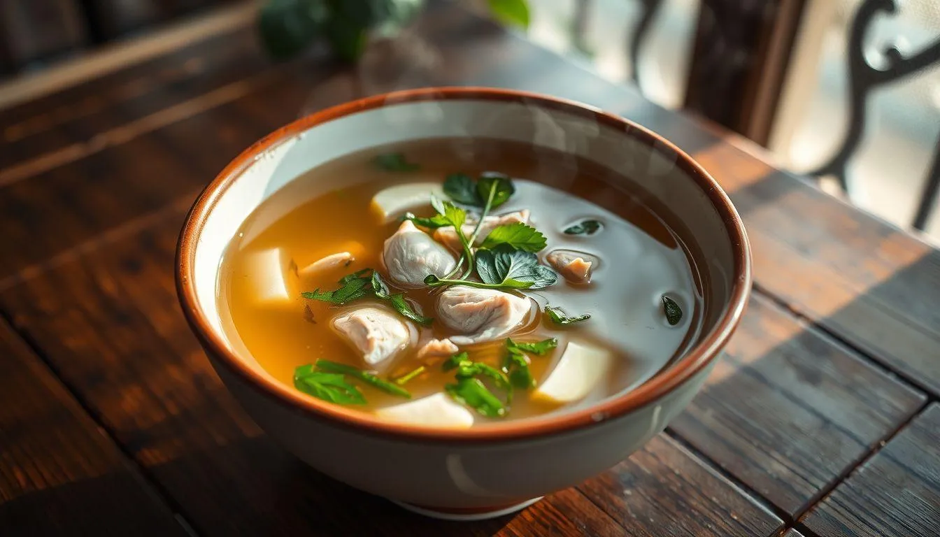 Langkah-Langkah Cara Memasak Sup Ayam Bening (c) Ilustrasi AI