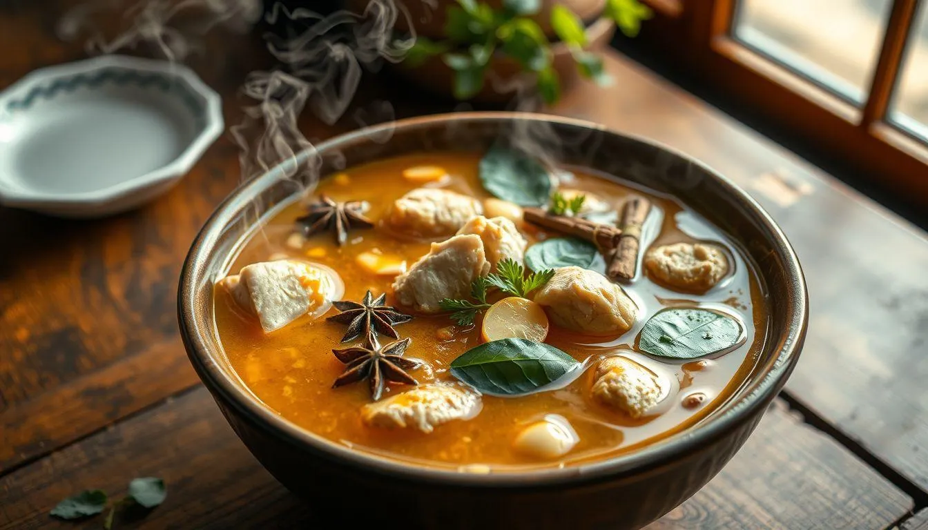 Variasi Resep Sup Ayam Rempah yang Menghangatkan (c) Ilustrasi AI