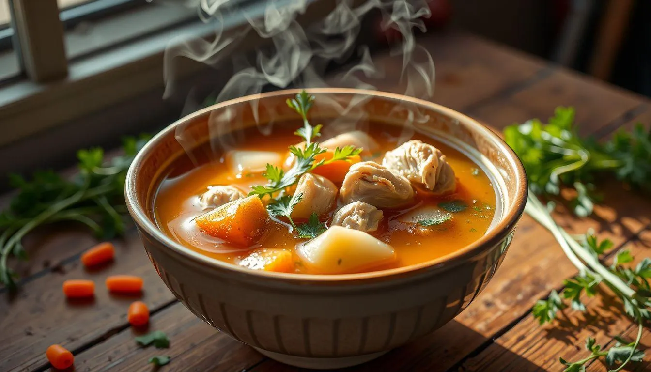 Manfaat Kesehatan dan Nilai Gizi Sup Ayam (c) Ilustrasi AI