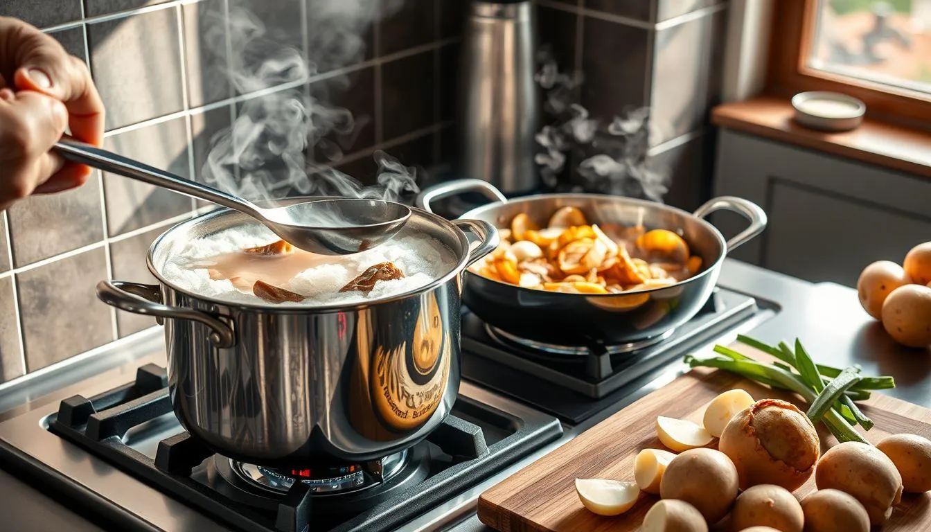 Teknik Dasar Cara Memasak Sup (c) Ilustrasi AI