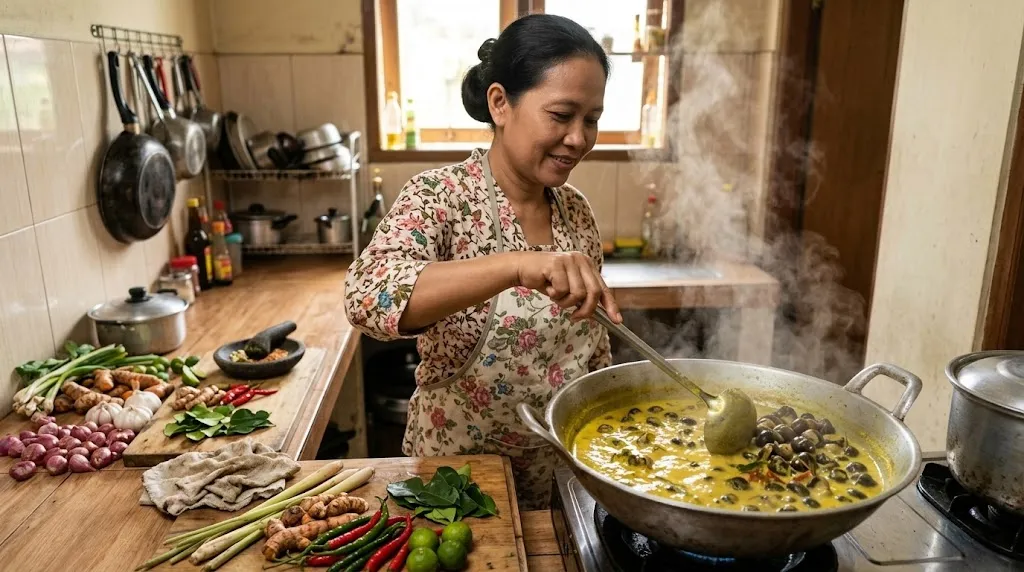 Cara Memasak Tutut. (AI Generated)