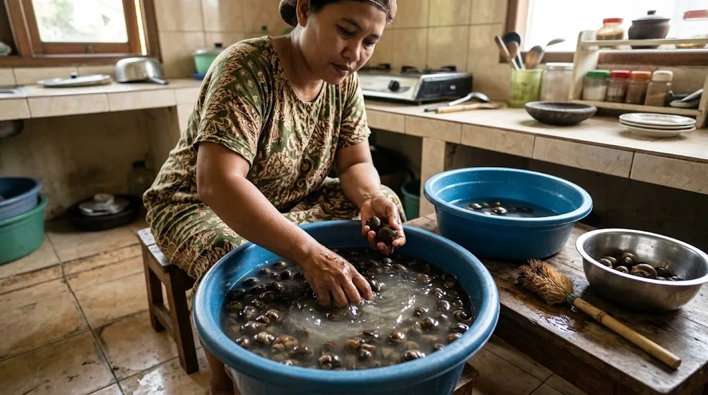 Tips Memasak Tutut. (AI Generated)