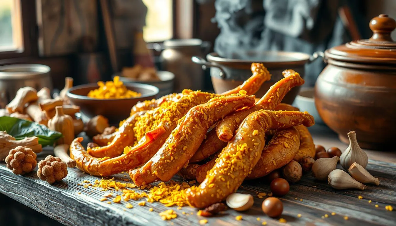 Mengenal Usus Ayam dan Bumbu Kuning sebagai Kombinasi Sempurna (c) Ilustrasi AI