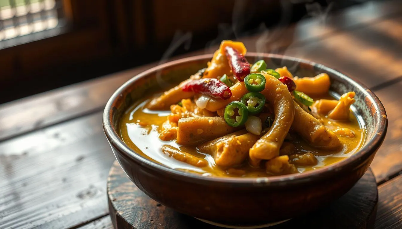 Variasi Resep Usus Ayam Bumbu Kuning (c) Ilustrasi AI