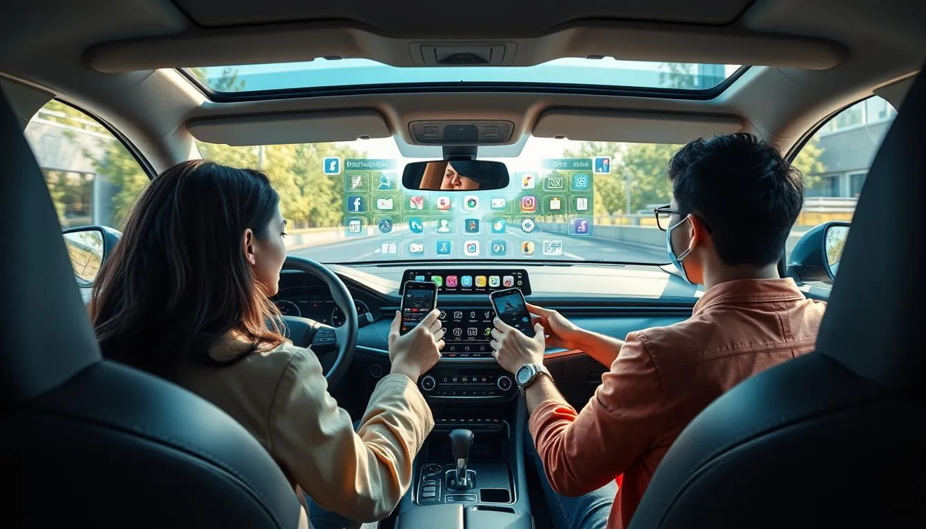Perkembangan Teknologi Mobil dan Media Sosial (credit:Image by AI)