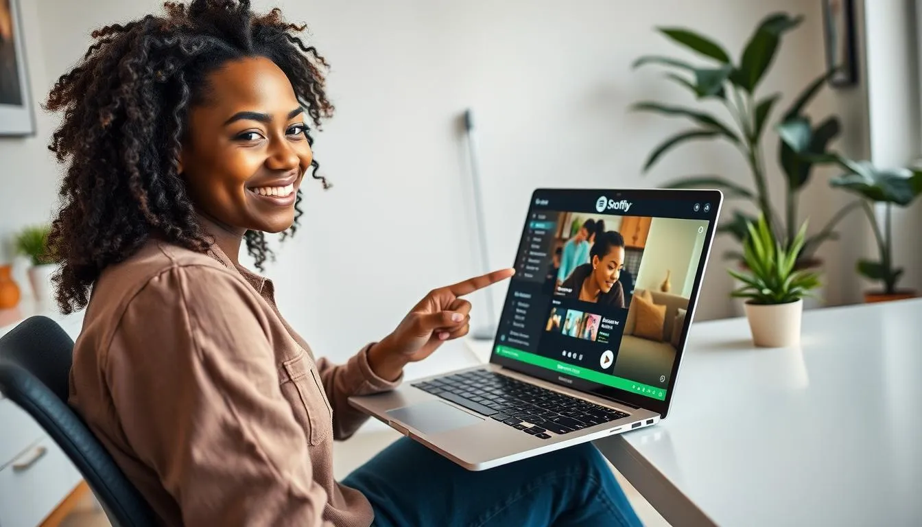 Cara Membagi Playlist Spotify di Desktop (c) Ilustrasi AI