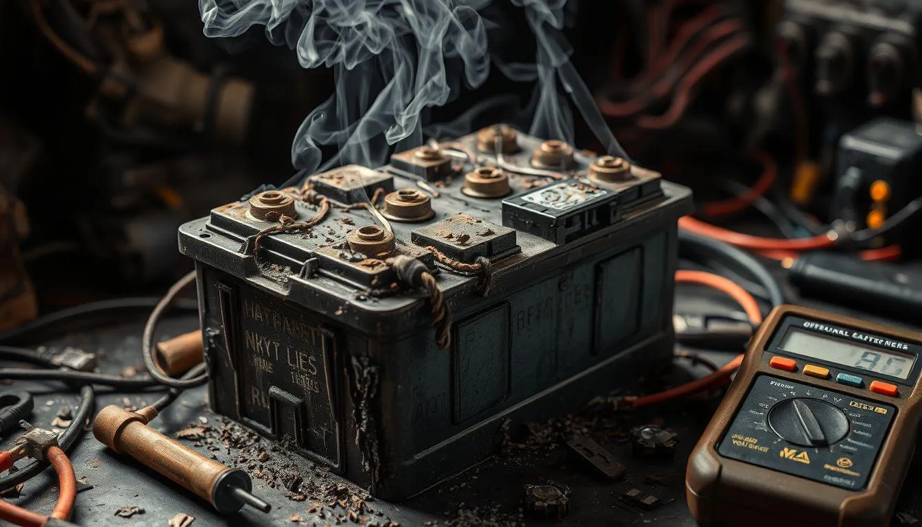 Risiko Menggunakan Aki Palsu untuk Kendaraan (c) Ilustrasi AI