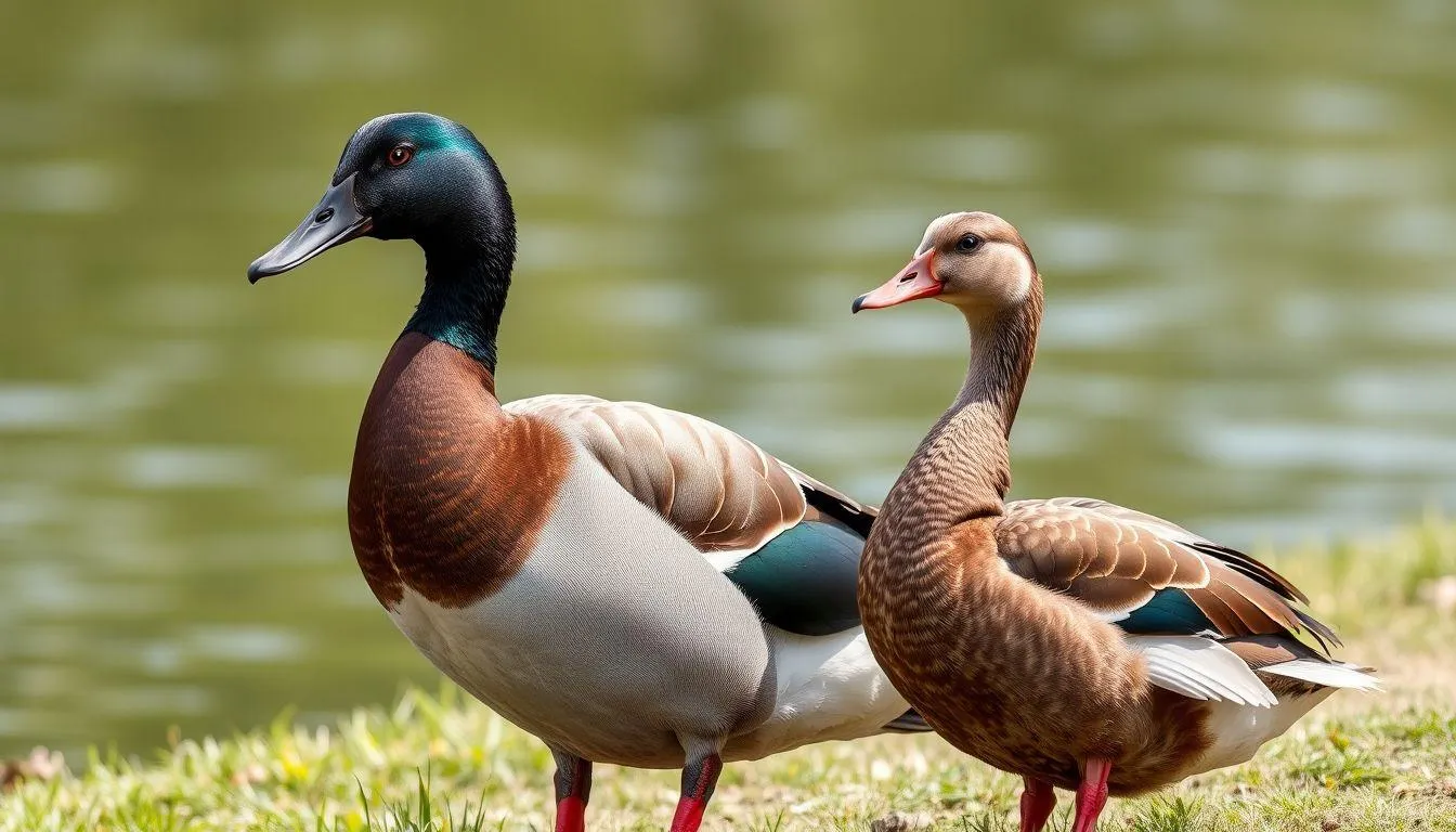 Ciri Fisik Entok Jantan dan Betina Dewasa (c) Ilustrasi AI