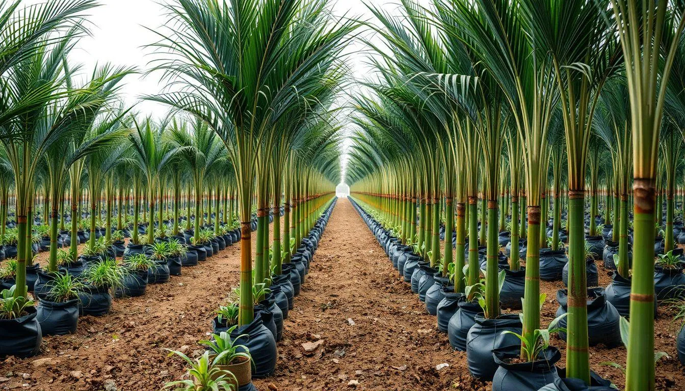 Perbedaan Ukuran dan Tinggi Bibit (c) Ilustrasi AI