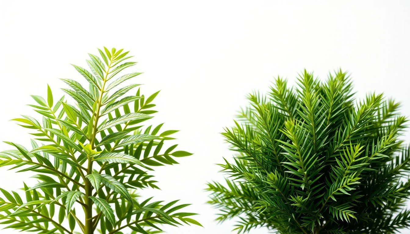 Karakteristik Struktur dan Susunan Daun (c) Ilustrasi AI