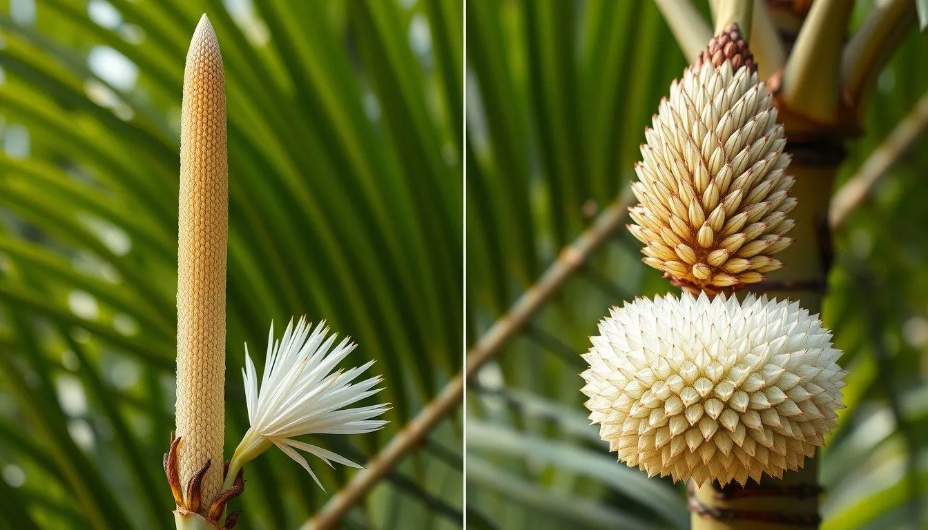 Identifikasi Melalui Bunga Kelapa Sawit (c) Ilustrasi AI