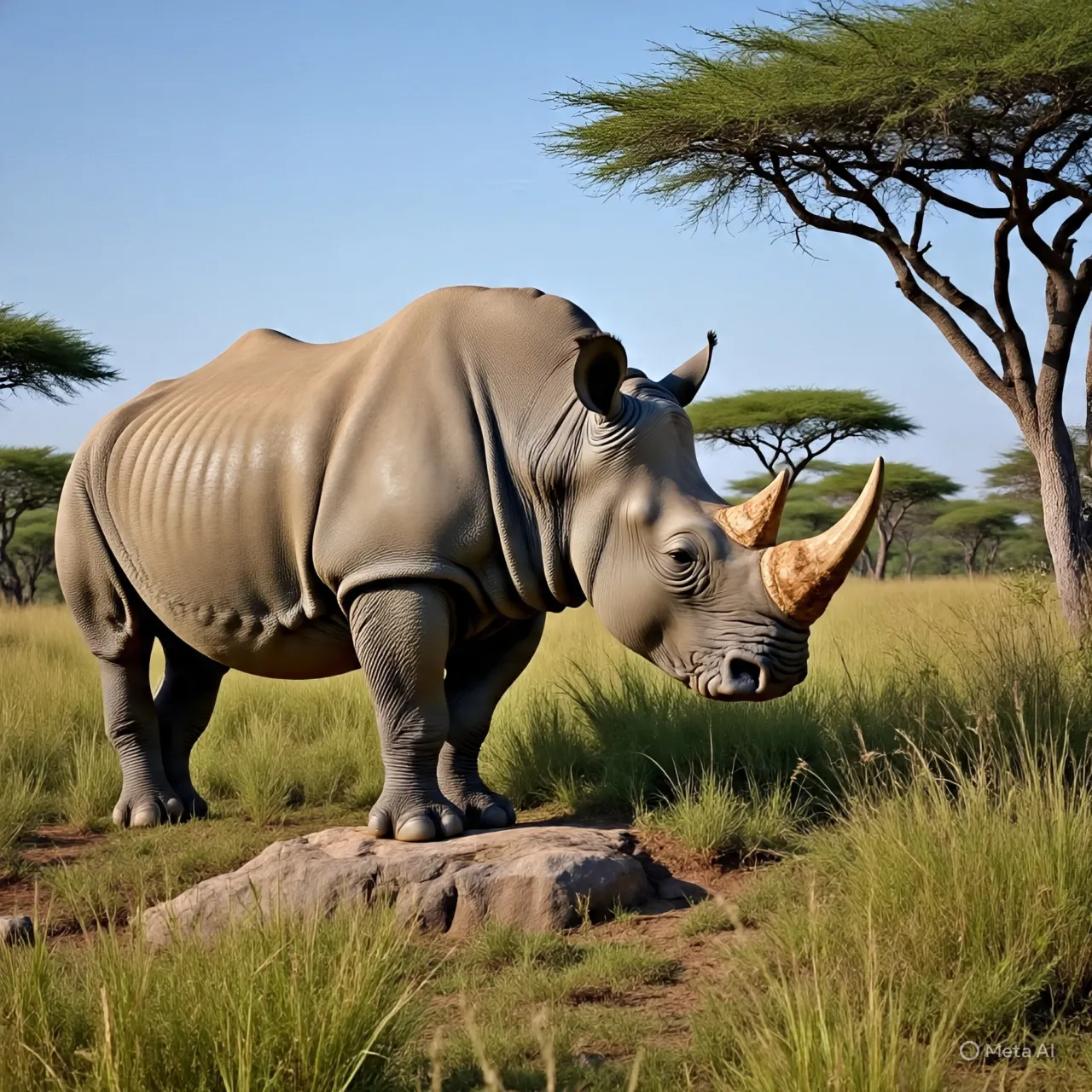 Pengertian dan Struktur Cula Badak (c) Ilustrasi AI