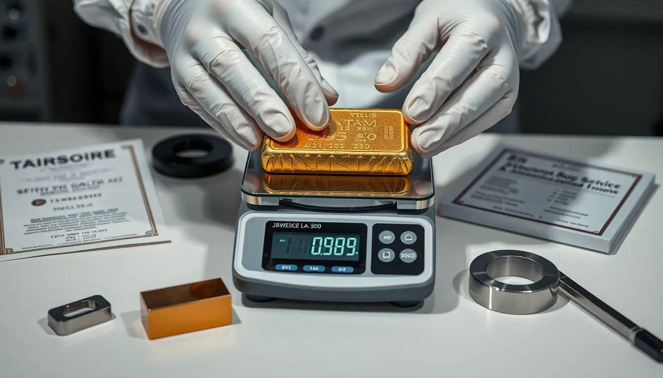 Metode Pengujian Fisik Emas Batangan (c) Ilustrasi AI