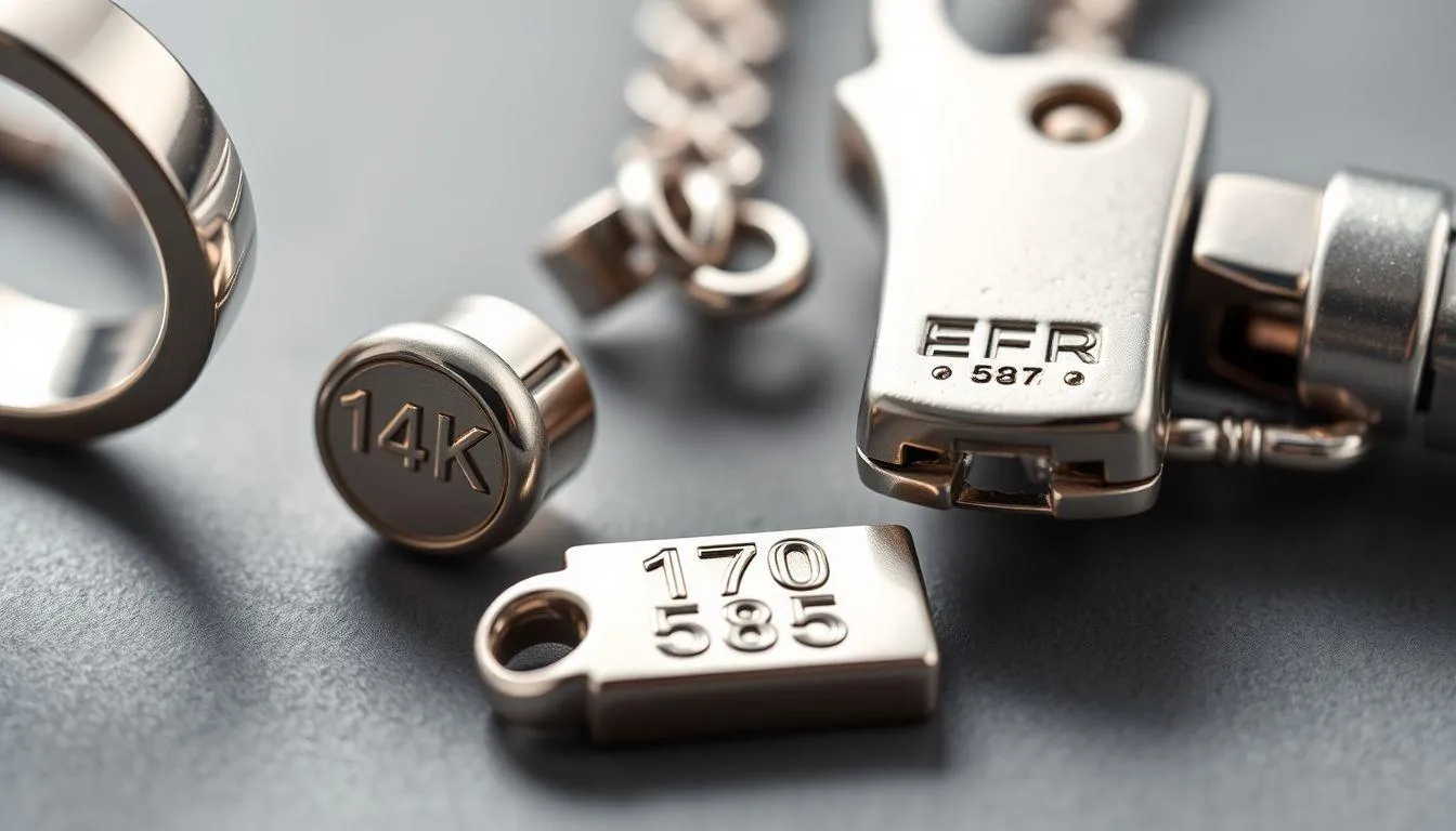 Identifikasi Cap dan Tanda Kadar Emas (c) Ilustrasi AI