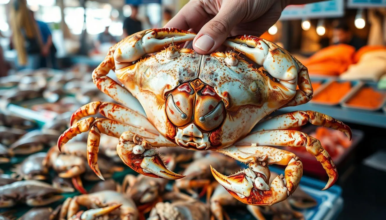 Cara Praktis Memilih Kepiting di Pasar (c) Ilustrasi AI