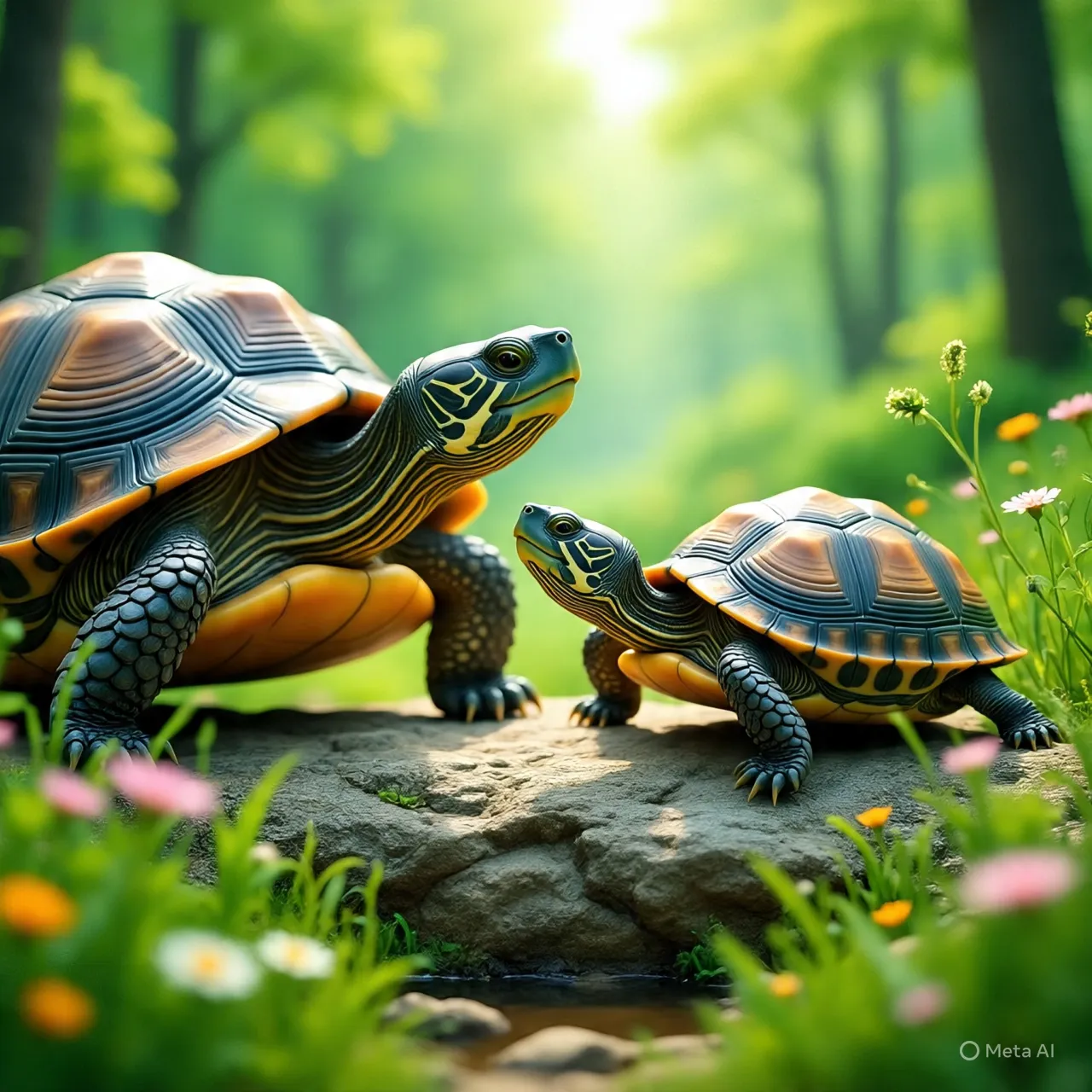 Pengertian Identifikasi Jenis Kelamin Kura-Kura (c) Ilustrasi AI