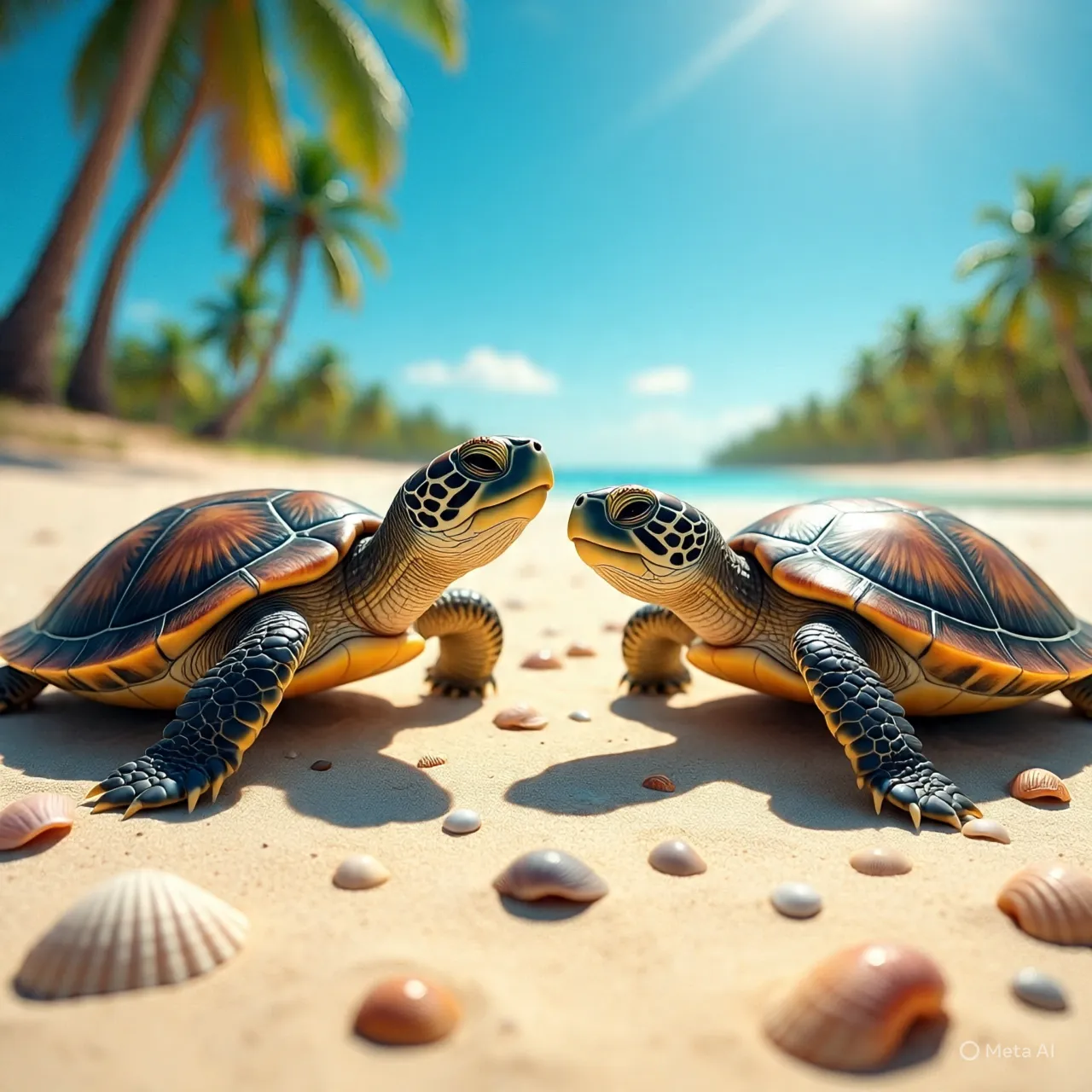 Karakteristik Cangkang dan Plastron (c) Ilustrasi AI