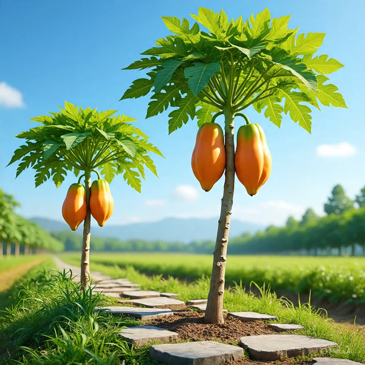 Cara Membedakan Biji Pepaya Jantan dan Betina (c) Ilustrasi AI