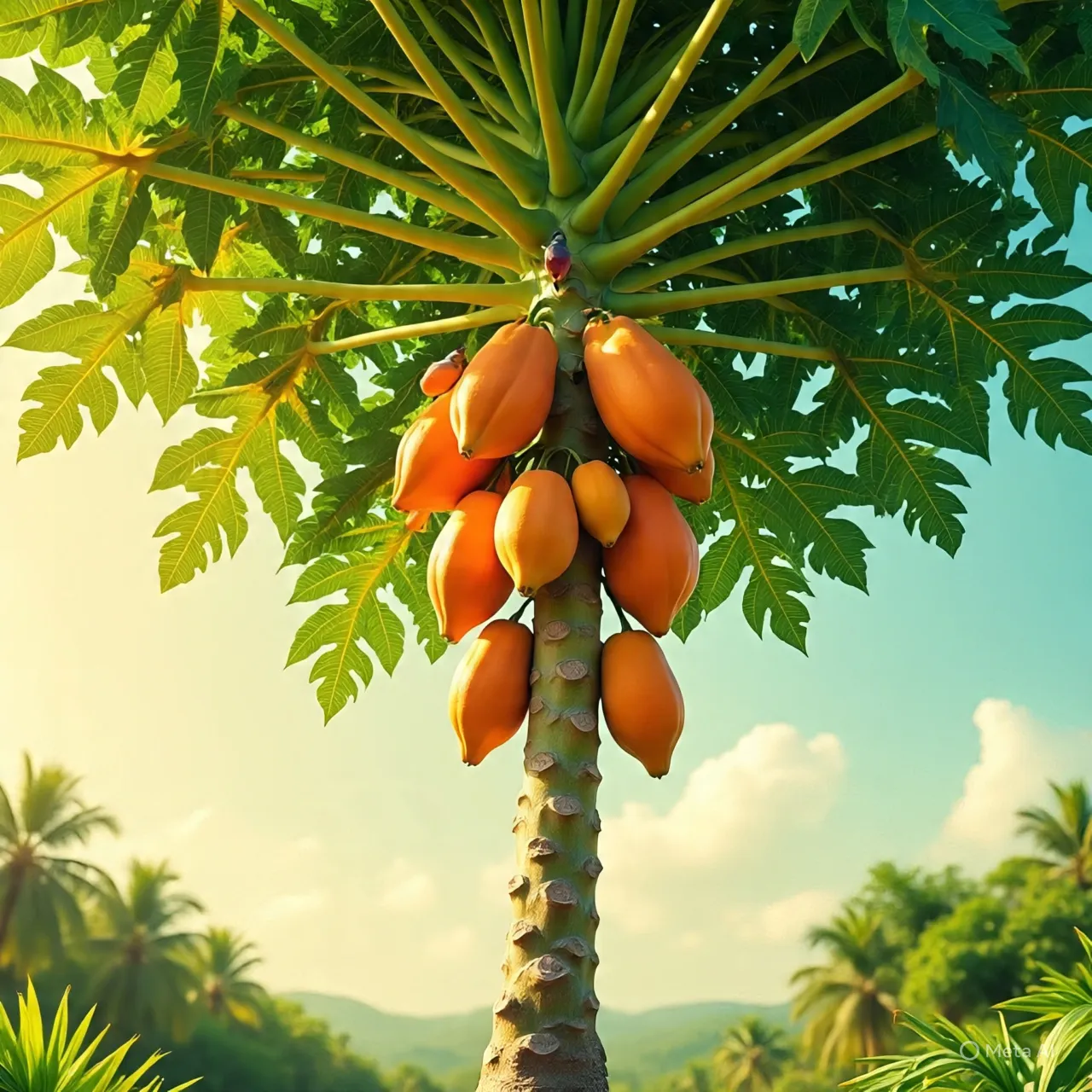 Tips Praktis Budidaya Pepaya Produktif (c) Ilustrasi AI