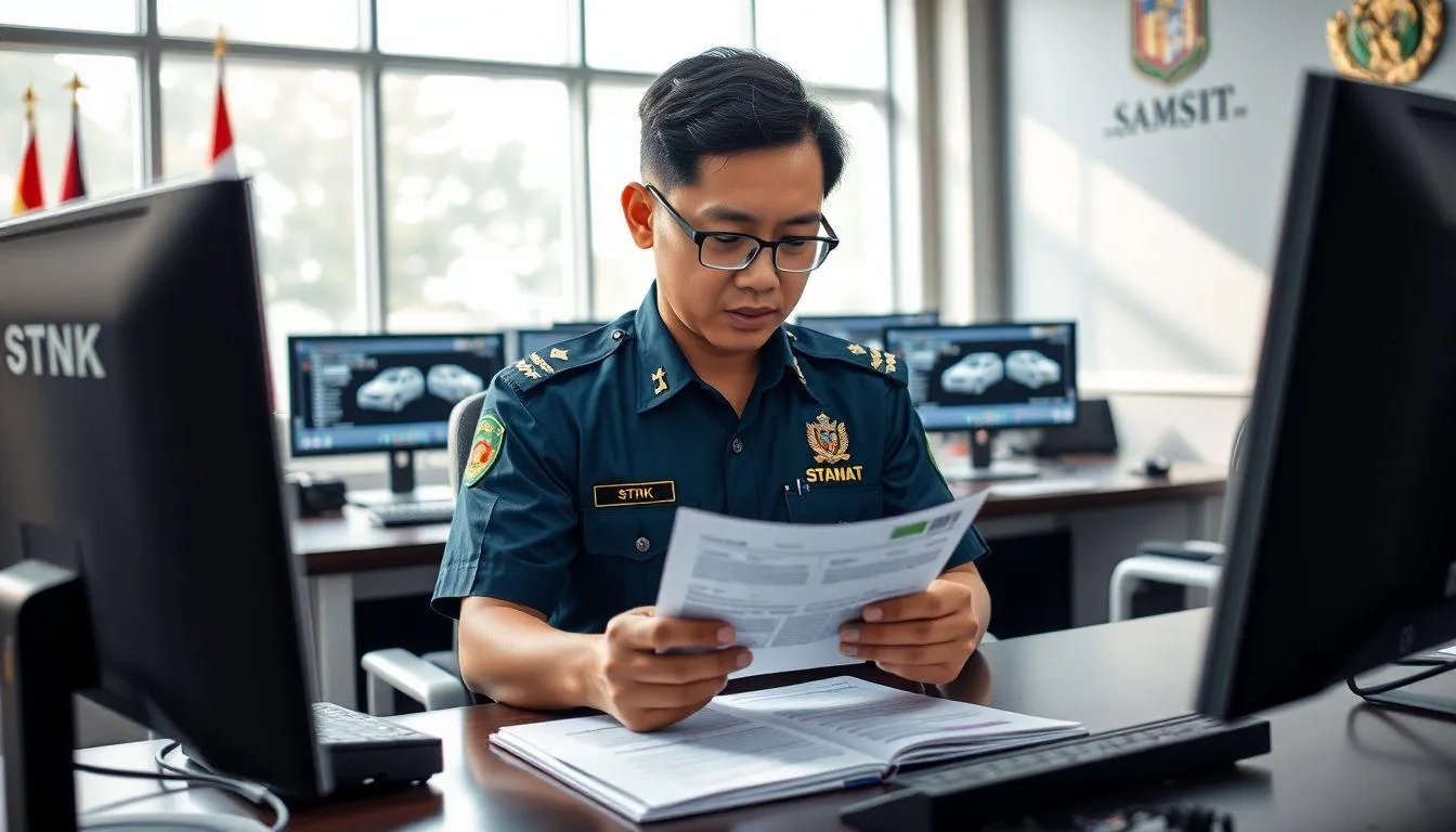 Langkah Verifikasi STNK ke Instansi Resmi (c) Ilustrasi AI