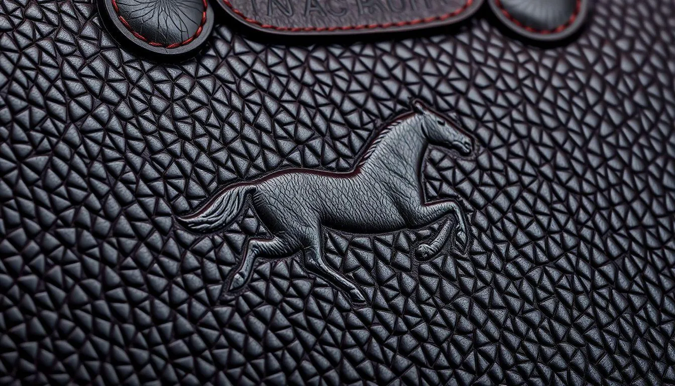 Detail Logo dan Embossing pada Tas Longchamp (c) Ilustrasi AI