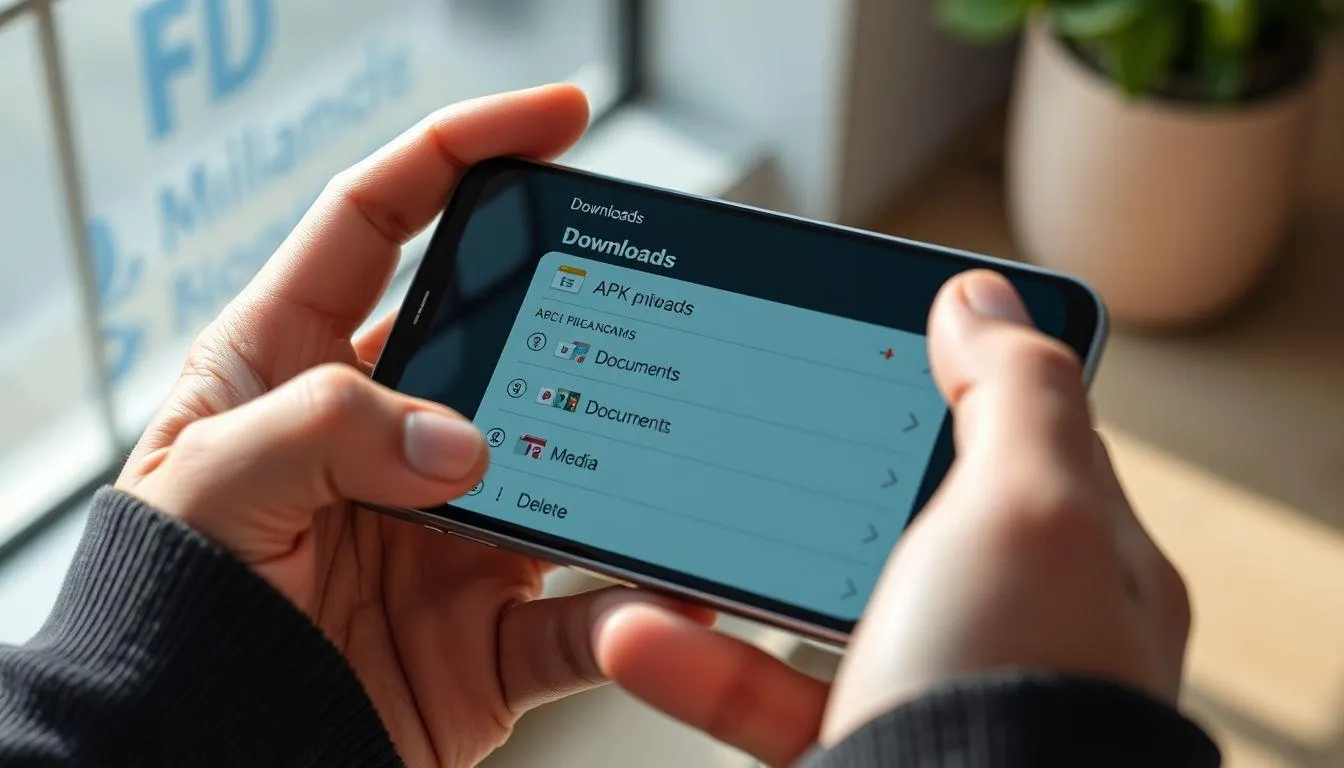 Menghapus File Unduhan yang Tidak Diperlukan (c) Ilustrasi AI