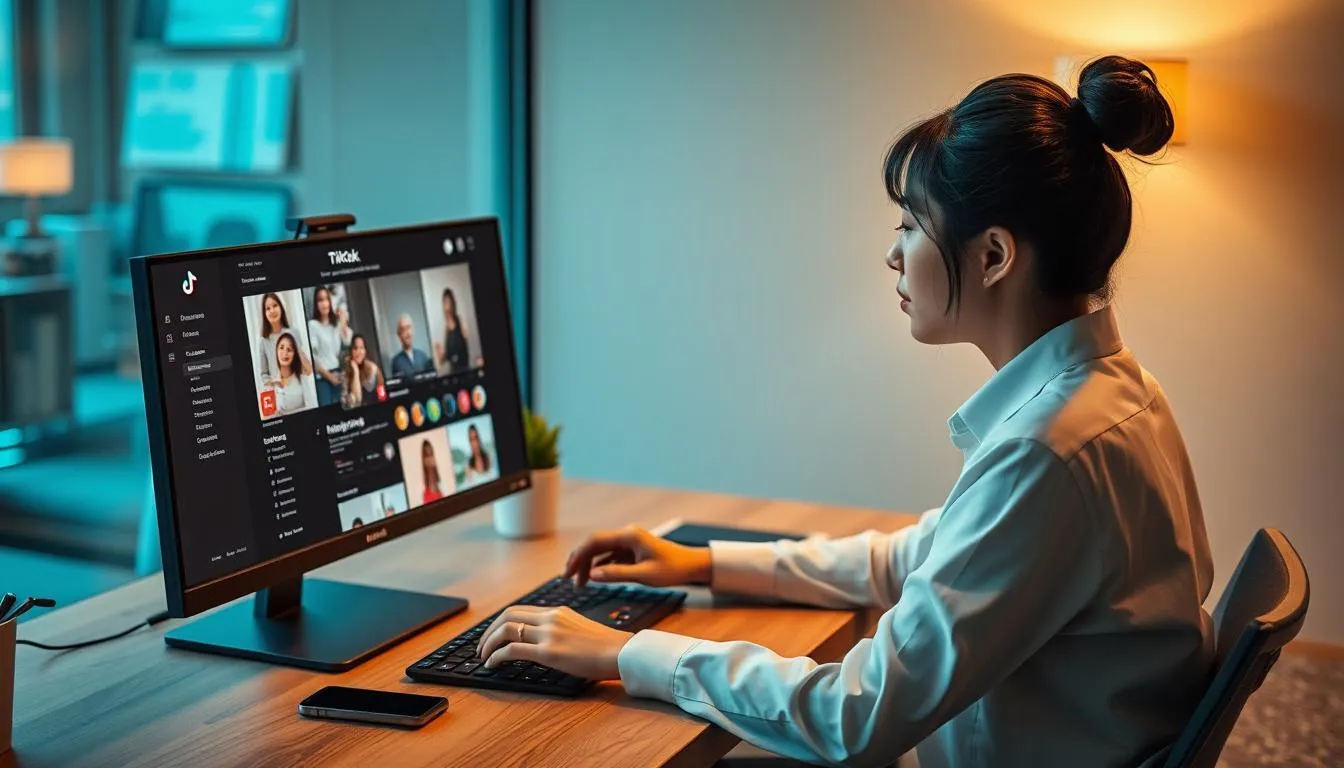 Cara Blokir Akun TikTok Melalui Website (c) Ilustrasi AI