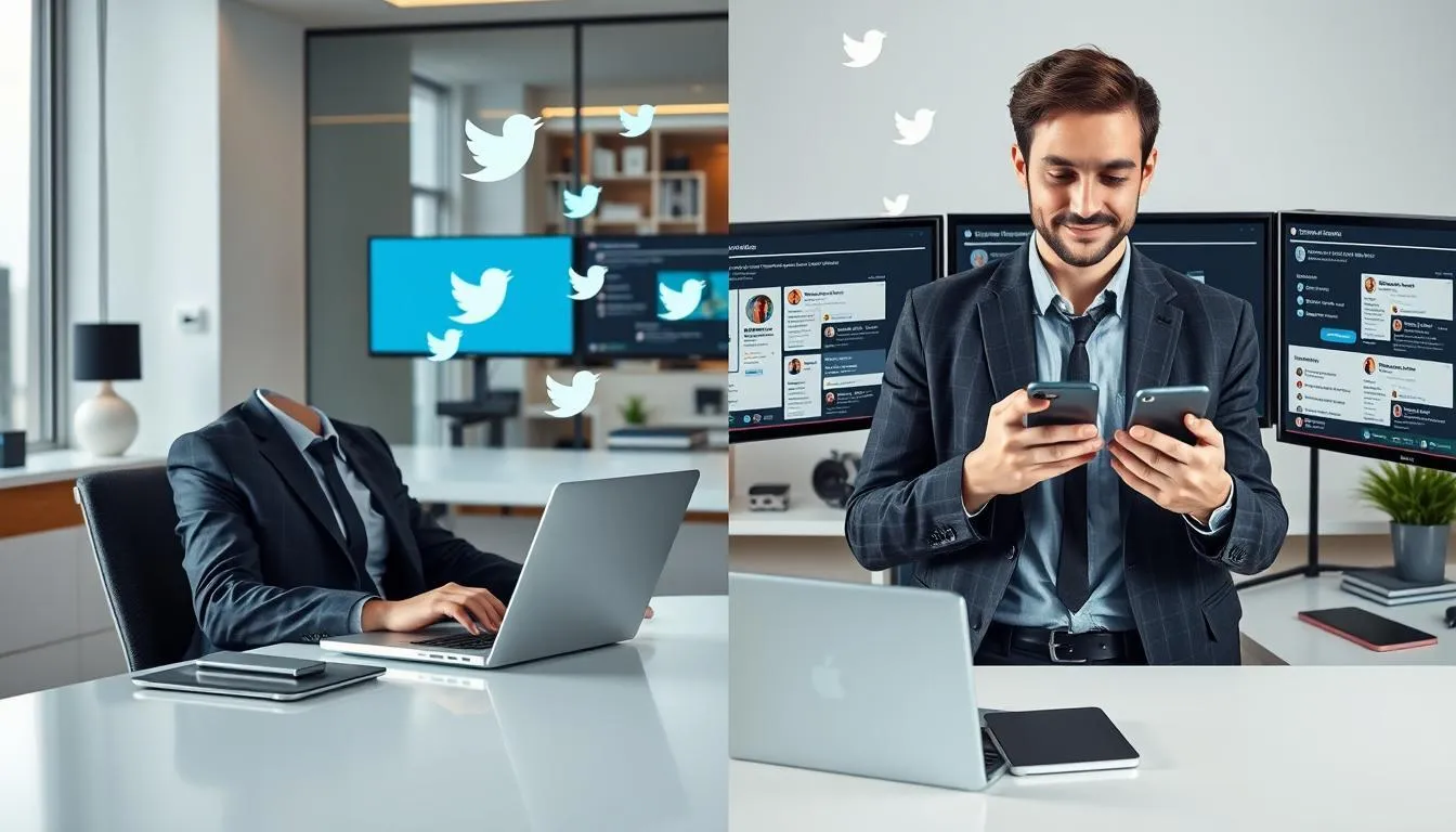 Mengapa Membuat 2 Akun Twitter? (c) Ilustrasi AI