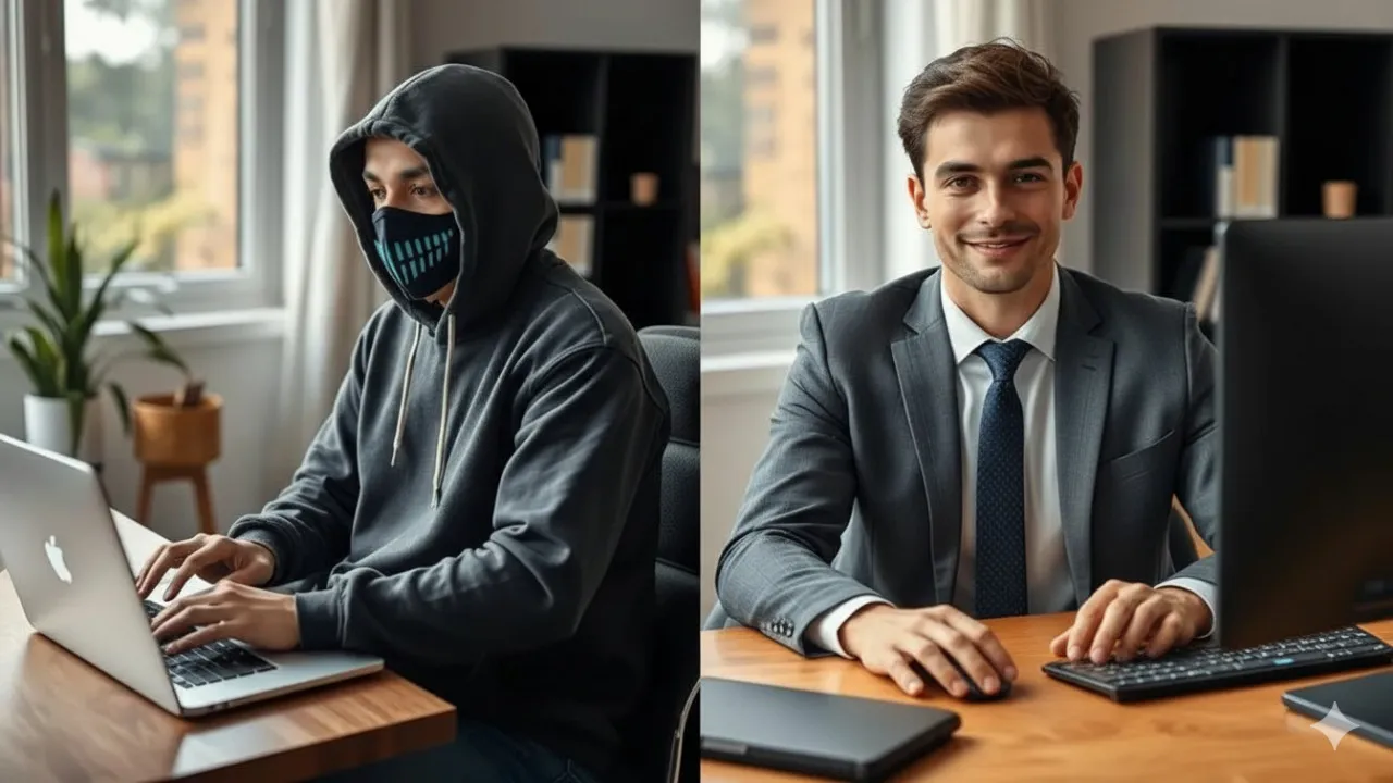 Perbedaan Antara Akun Alter dan Akun Utama (c) Ilustrasi AI