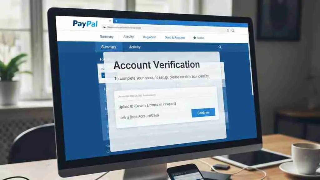 Verifikasi dan Aktivasi Akun PayPal (c) Ilustrasi AI