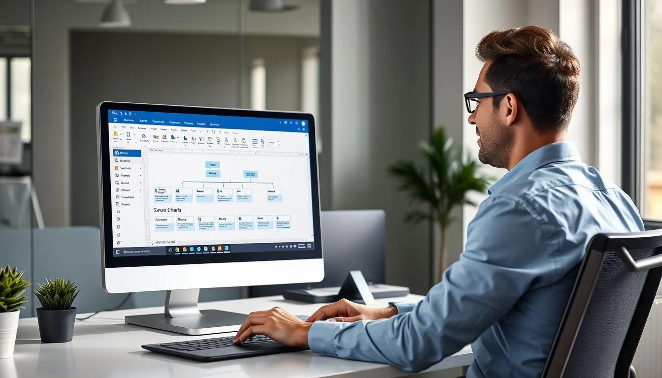 Cara Membuat Bagan Organisasi dengan SmartArt (c) Ilustrasi AI