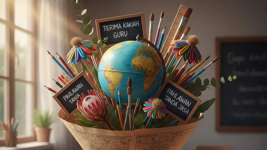 Ide Kreatif Buket dengan Isian Unik (c) Ilustrasi AI