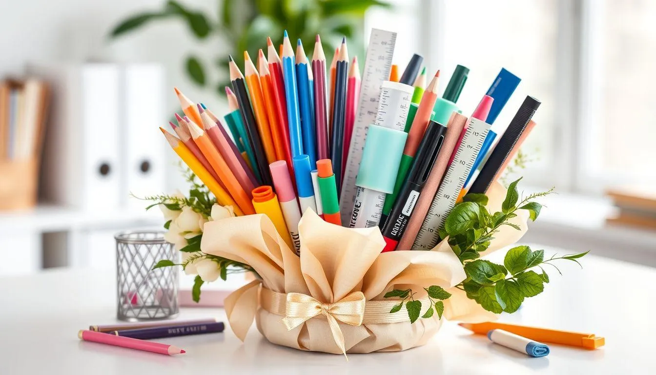 Cara Membuat Buket Alat Tulis (c) Ilustrasi AI