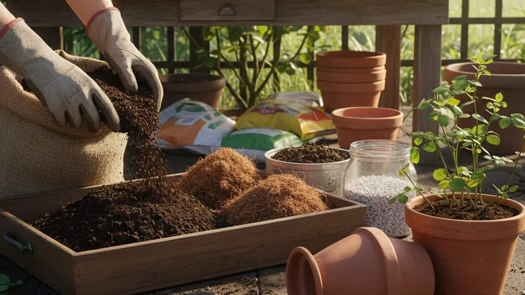 Persiapan Media Tanam dan Lokasi (c) Ilustrasi AI