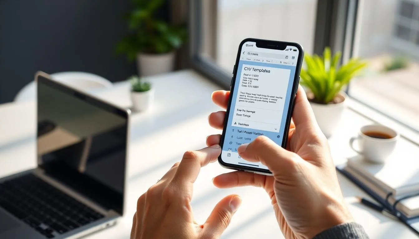 Cara Membuat CV di HP dengan Microsoft Word (c) Ilustrasi AI