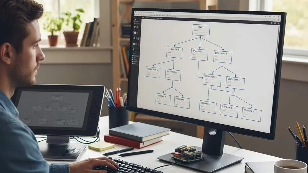 Pengertian dan Konsep Dasar Diagram Pohon (c) Ilustrasi AI