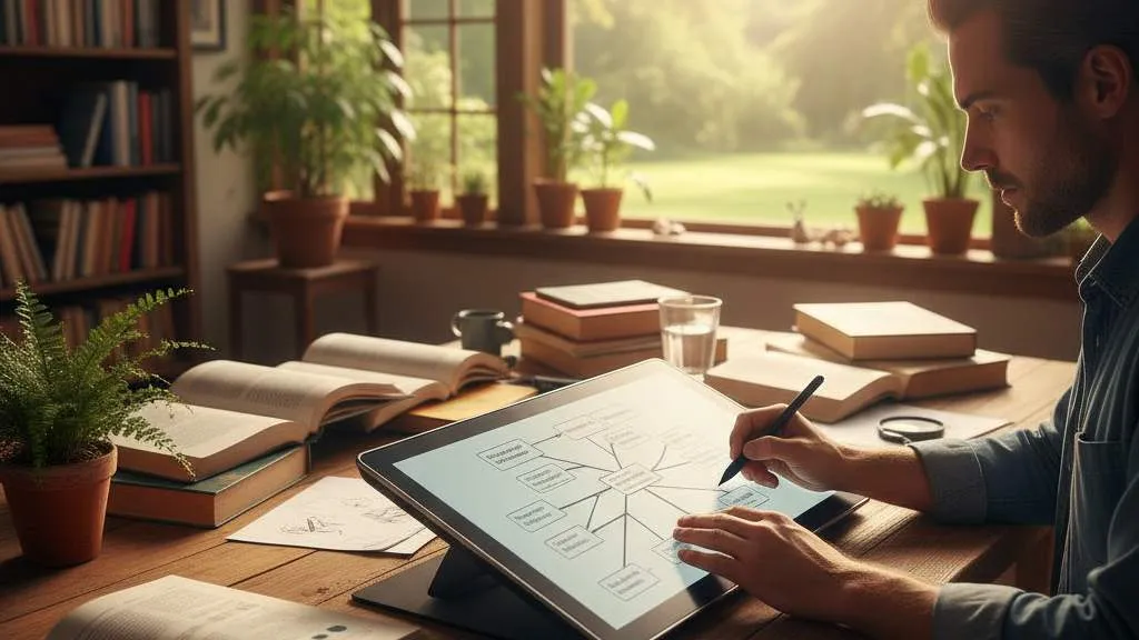 Manfaat dan Tujuan Pembuatan Diagram Pohon (c) Ilustrasi AI